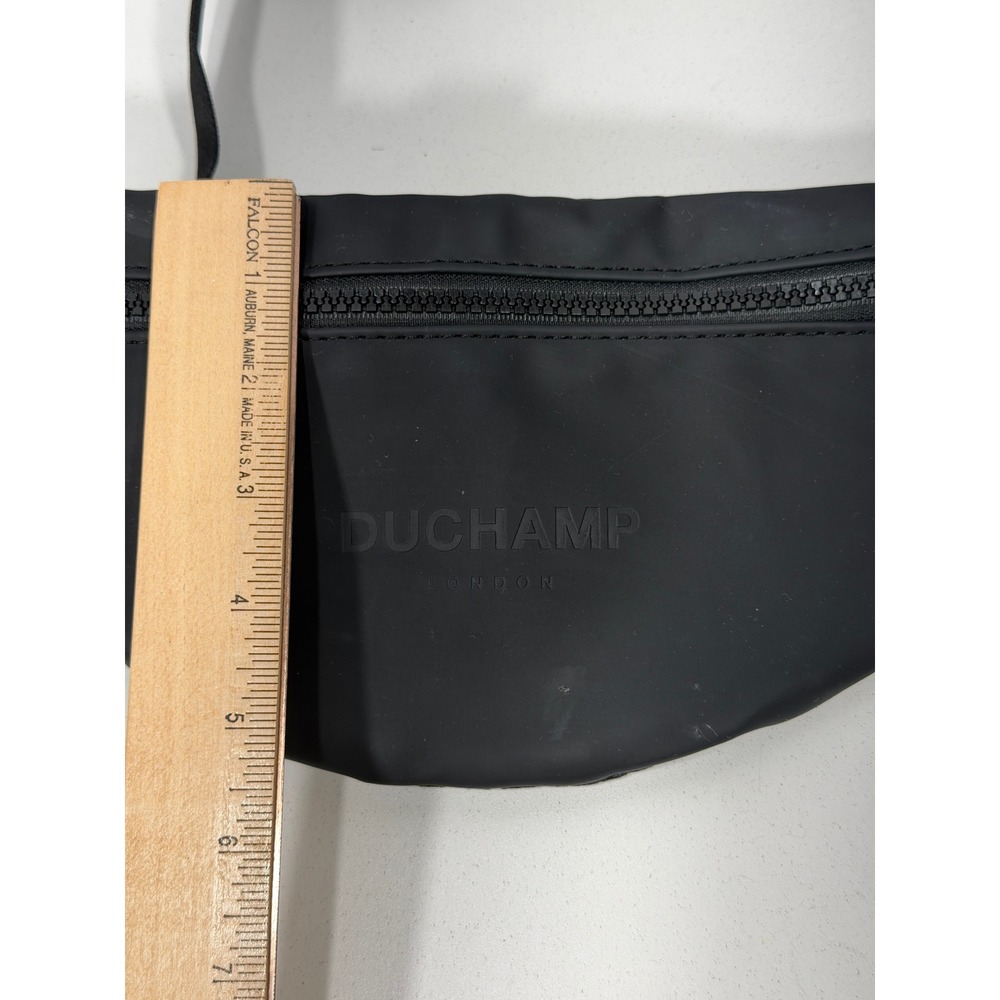 Duchamp London Black Matte Belt Bag Fanny Pack Adjustable Mesh Back Waist‎ Bag - Picture 3 of 6